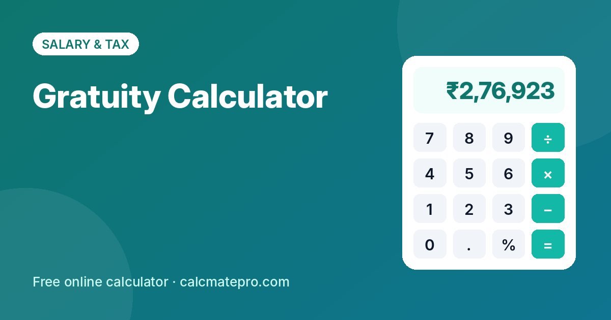 Gratuity Calculator – CalcMate Pro