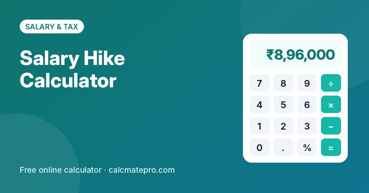 Salary Hike Calculator – CalcMate Pro